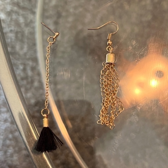 SALE💚 any 3 for $18 💚 Hoop Dangle Earrings Gold Tortoise Acrylic Resin - Picture 1 of 1